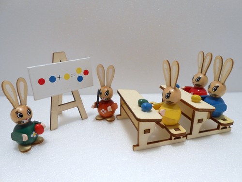 Kleine osterhasen schule aus - osterhasen,