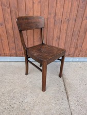 50er Vintage Esszimmer Stuhl Frankfurter Küchenstuhl Kneipenstuhl Holzstuhl