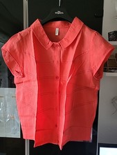 NEU Damen Long Shirt M zur Legging/Capri Orange Rot Leicht Ausgestellt 
