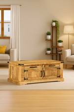 Couchtisch 90 x 50 x 40 cm Massivholz Mango Couchtisch Moderner Couchtisch