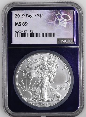 2019 american silver eagle ngc - silver,