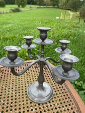 Vintage Zinn Kerzenständer