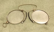 Brille Kneifer Zwicker Uralt Gold 8k 333 ca. 1880/90