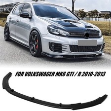 Für VW Golf MK6 GTI 2010-2013 Front Spoiler Lippe Stoßstange Optik Schwarz Glanz