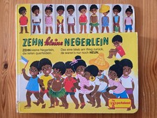 "ZEHN KLEINE NEGERLEIN" UNZENSIERT UNGESCHÖNT altes Bilderbuch 1965 R!R!R! KULT!