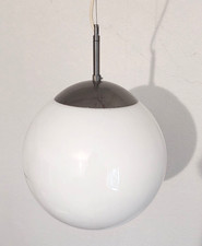 Kugelleuchte Deckenleuchte Pendelleuchte echtes Opalglas weiß glänzemd 28 cm