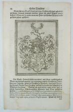 Kupferstich Original 1595 aus Oldenburgisch Chronicon H.Hamelmannum B-15491