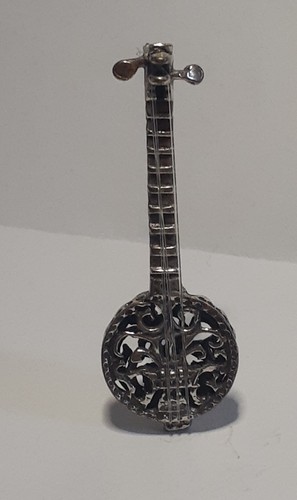 Figur banjo mandoline silber - figur,