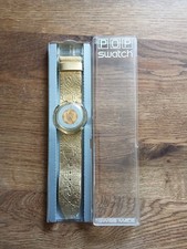 Armbanduhr Swatch Pop "Gold" 