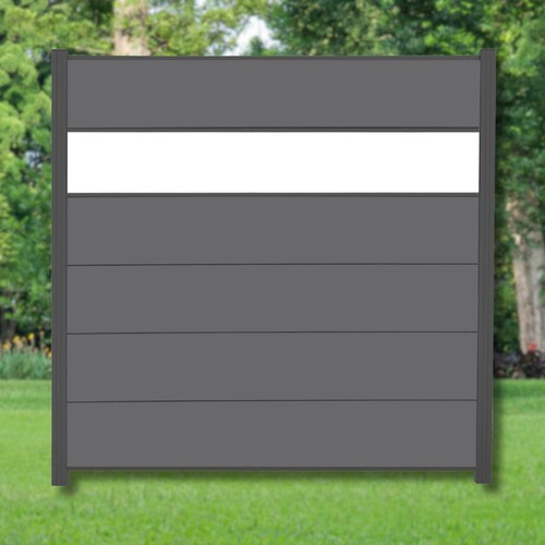 Wpc zaun komplettset - wpc,