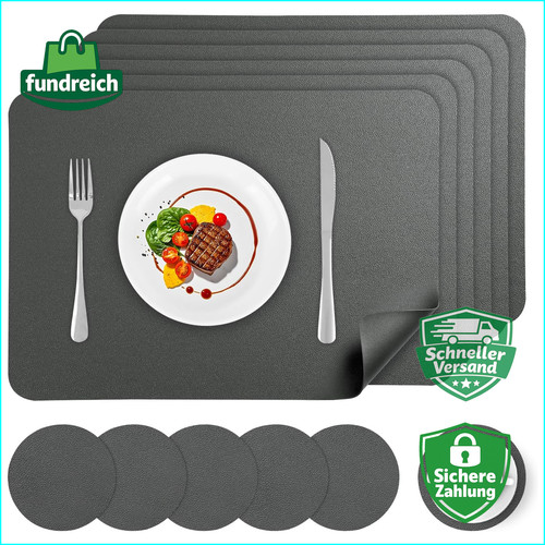Tischsets abwaschbar 6er set - tischsets,