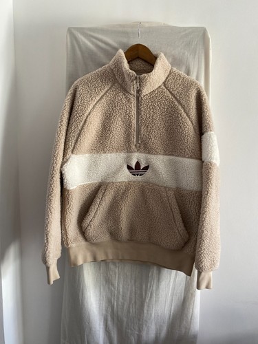 Adidas fleecepullover beige - fleecepullover,