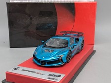 Modellautos 1:43 BBR Concept43 Ferrari SF90XX Chrome Blue Ltd 09/20 OVP