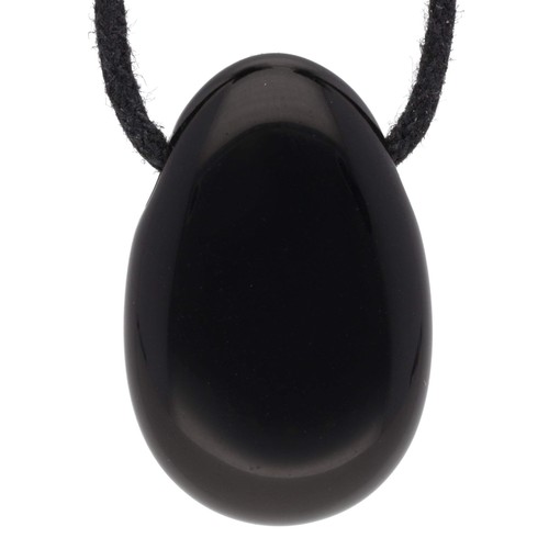Schwarzer obsidian - schwarzer,