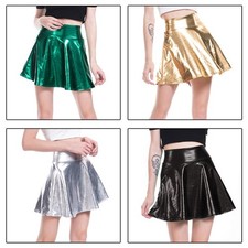 Kurzer Plissee Skater Rock