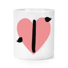 Buchstabe I Herz Alphabet