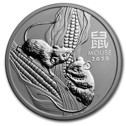 Lunar maus 2019 - maus, silber