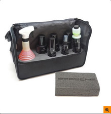 Original Porsche  17 tlg. Autopflegeset mit  Pflegetasche Pflege-Set 40x27x18 cm