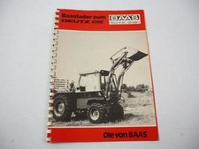Baas Frontlader zum Deutz Intrac 2002 2003 GI Prospekt 1970er Jahre