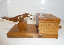 Vintage Holz Zigarettenspender