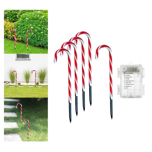 Candy cane lights ornaments - candy,