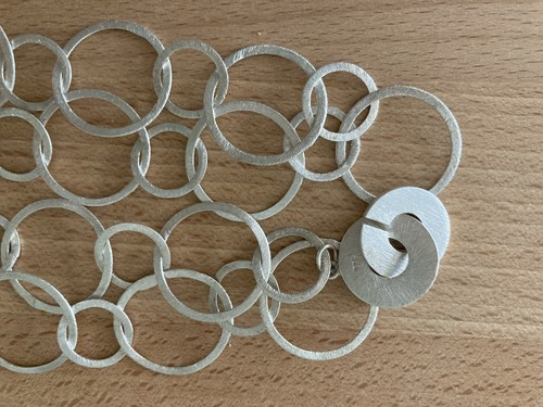 925 silber große gliederkette - 925,
