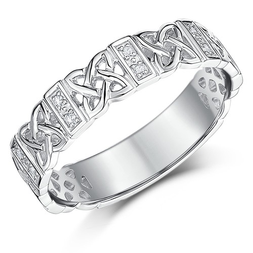 Karat weißgold diamant ring - karat,