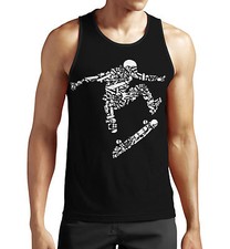 Skater Teile Tank Top neu Kult Olli Freestyle Kickflip Style Fashion Board Sport
