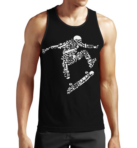 Skater teile tank top neu - top, kult