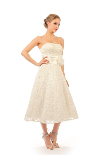 Hbh brautkleid mit spitze - mit,