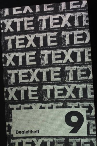 Texte lesebuch - texte, texte.
