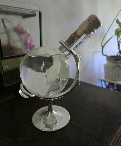 Tischglobus drehbar aus - , glas