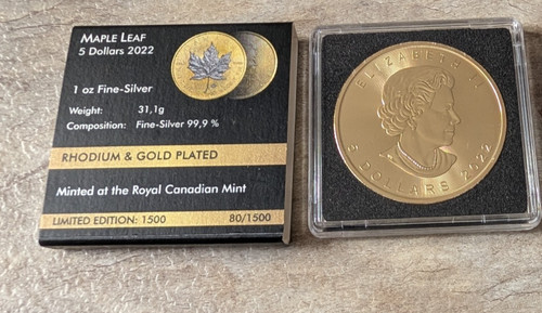 Silver coin gold - silver,