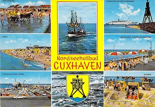 Cuxhaven kugelbarke - cuxhaven, ak,