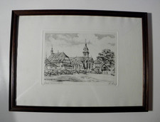 Vintage * Radierung * Bad