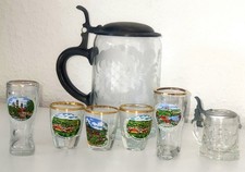 Bierkrug mit Schnapsglas