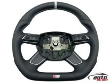 TUNING Lenkrad Leder Lederlenkrad AUDi A3 8V Multifunktion Daumen Abgeflacht