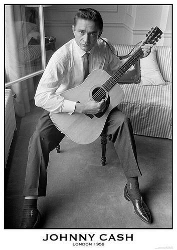 Poster johnny cash guitar - johnny,