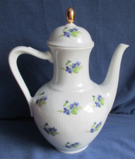 Winterling Schwarzenbach Kaffeekanne 1,3 Liter Veilchen Porzellan Kanne