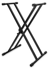 B-WARE Profi Keyboard Ständer Keyboard Stativ doppelstrebig 63-96 cm verstellbar