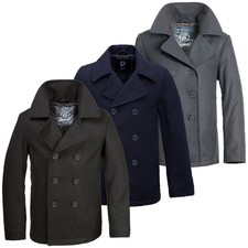 Brandit Pea Coat Marine Herren