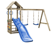 Spielturm Kletterturm Kinderspielgerät mit Rutsche und Schaukel
