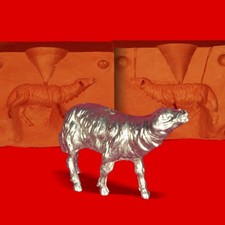 Zinngießform Schaf Kopf oben