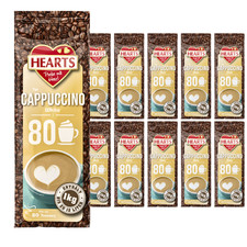 Hearts cappuccino white line - white,