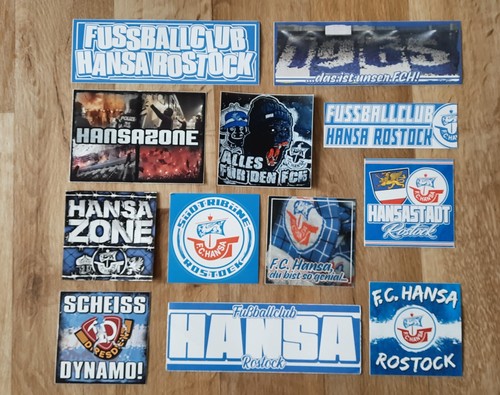Hansa rostock aufkleber - aufkleber, fch