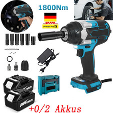 1800Nm Akku Schlagschrauber Akkuschrauber Schrauber Bürstenloser Mit 2 Batterie