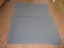 Decke, Überwurf, helles grau, Wolle, 178 cm lang 128 cm breit