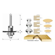 ENT Flachdübelfräser HW Set