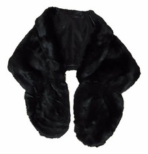 Pelz Stola schwarz (Webpelz) -