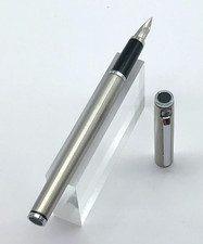 Pelikan P520 Signum Germany, gestreift Edelstahl Füllfederhalter Vintage 80er